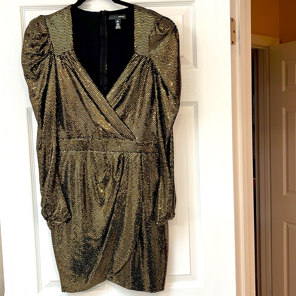 Aqua sparkle dress size Medium